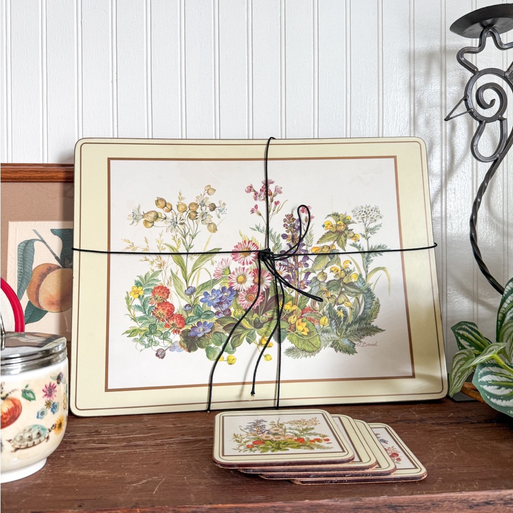 Vintage Pimpernel Coasters and Placemats